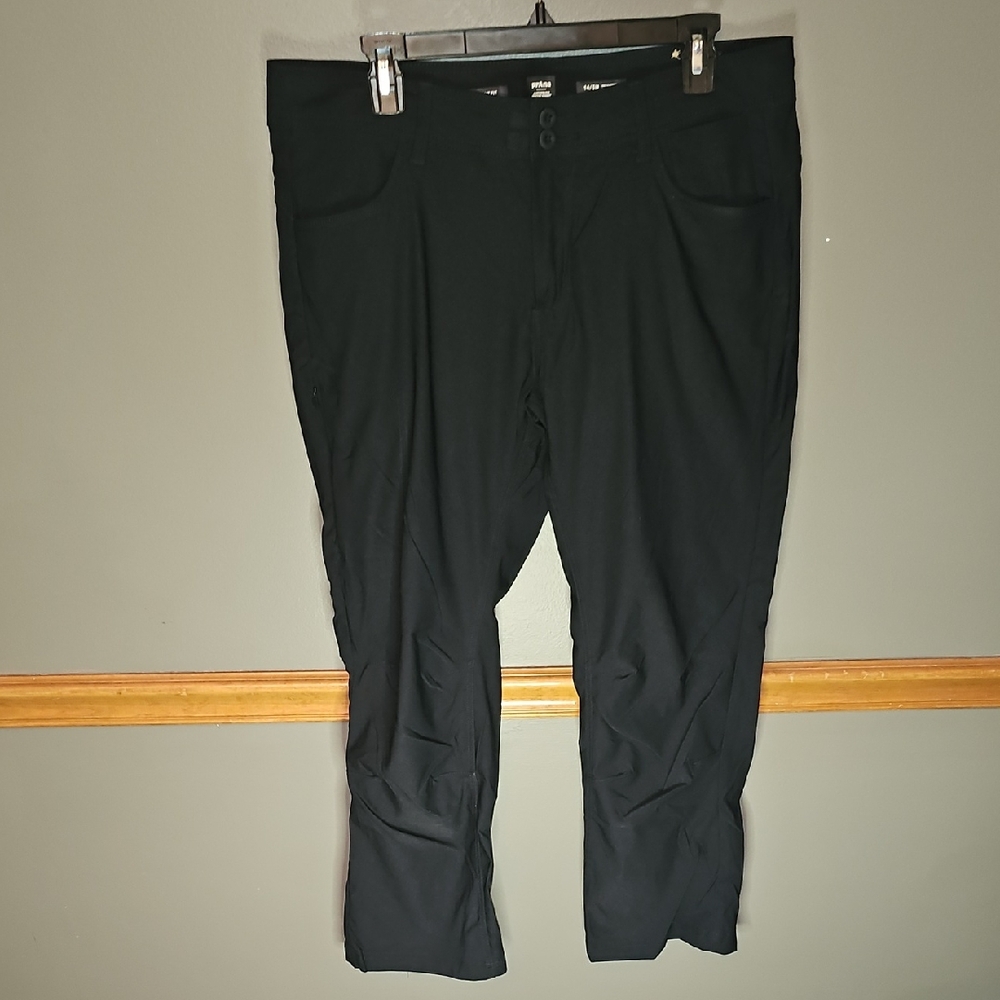🕉Prana Women's Black Button Up Stretch Pants With Pockets
